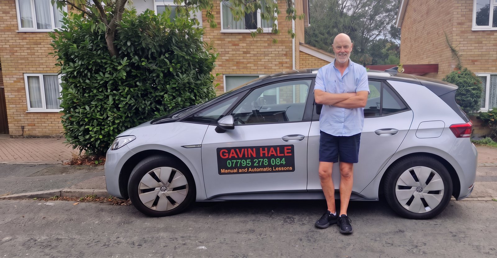 Gavin Hale, driving instructor covering Haverhill, with the UDrive2Day driving school car
